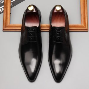 giầy tây nam cột dây