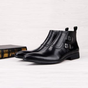 Giày boots nam công sở khóa kéo đẹp - M401
