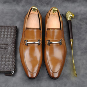 Giày nam công sở màu vàng bò đẹp