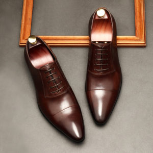 giày da nam công sở buộc dây M160