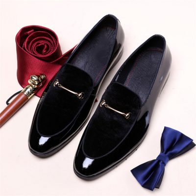 giày tây nam lười da lộn M203