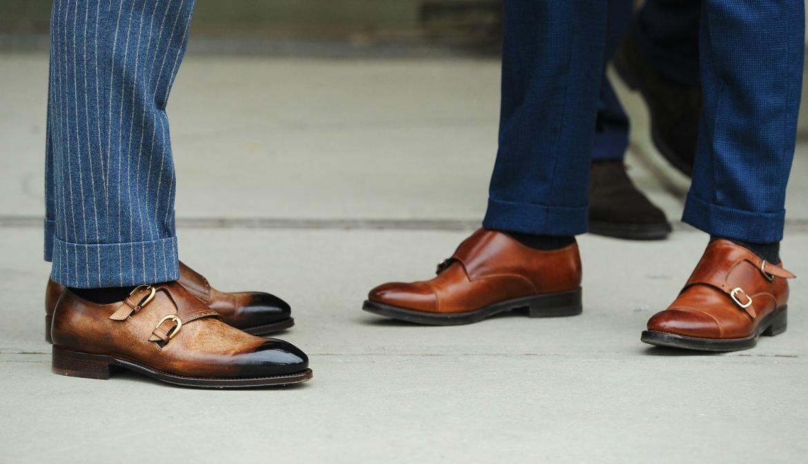 giày nam công sở cho nam giới Monk strap