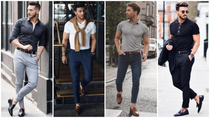 cách kết hợp quần jean với giày lười