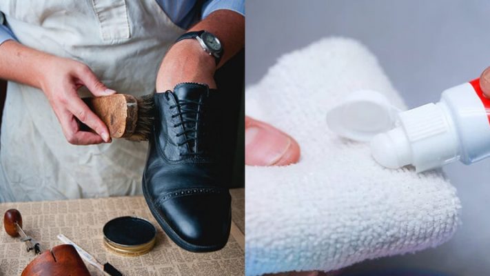 giày tây nam bị xước
