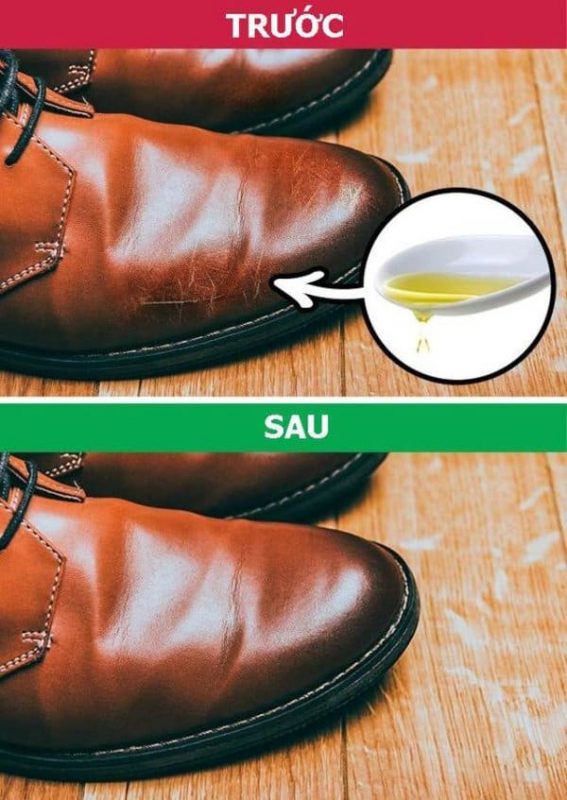 xóa vết xước trên giày tây